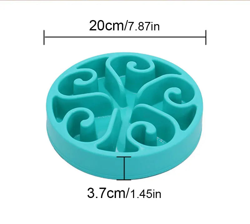 Pet Dog Slow Feeder Bowl Fun Non Slip Slower Food Feeding Dishes Eco Dog food anti tipping Dog Bowl for Medium Small Dogs Puppy